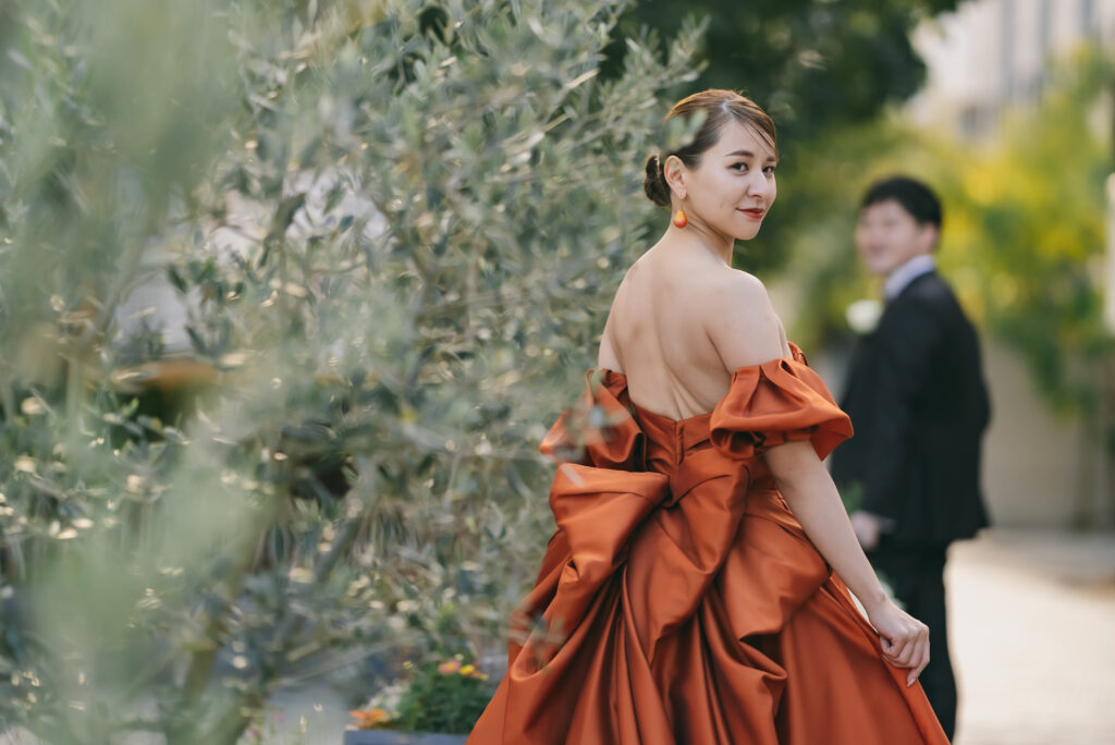 【訳あり】テラコッタ　前撮り　結婚式　ドレスウェディングドレス